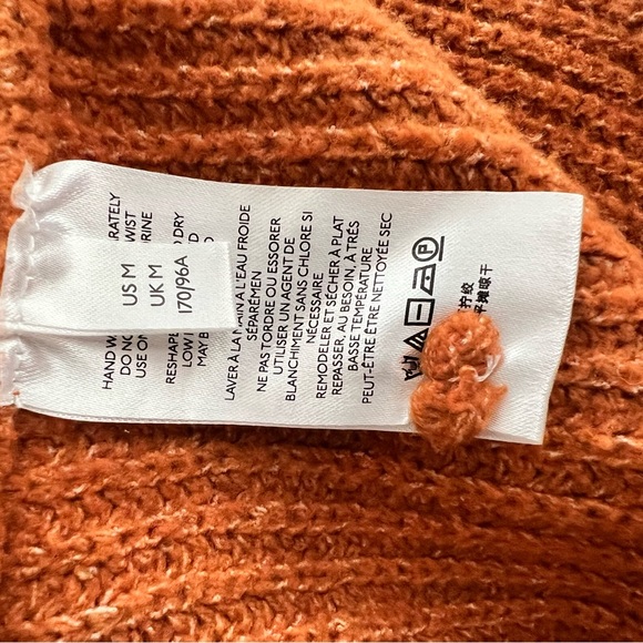 Pilcro Orange Knit Cowl Neck Sweater - Picture 8 of 9